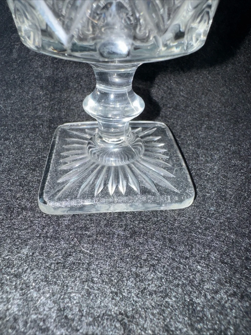 Vintage Imperial Glass Cape Cod Water Wine Goblet 6.5